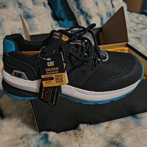 Caterpillar Black and Blue Women's Sneakers